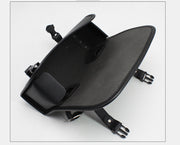 バイク用ツールバッグ フロント ツーリングバッグ フェイクレザー 工具入れ 小物入れ バイク用品 荷物入れ ワンタッチバックル ベルト付き 鞄 かばん カバン フロントフォーク フレーム リアシート ブラック