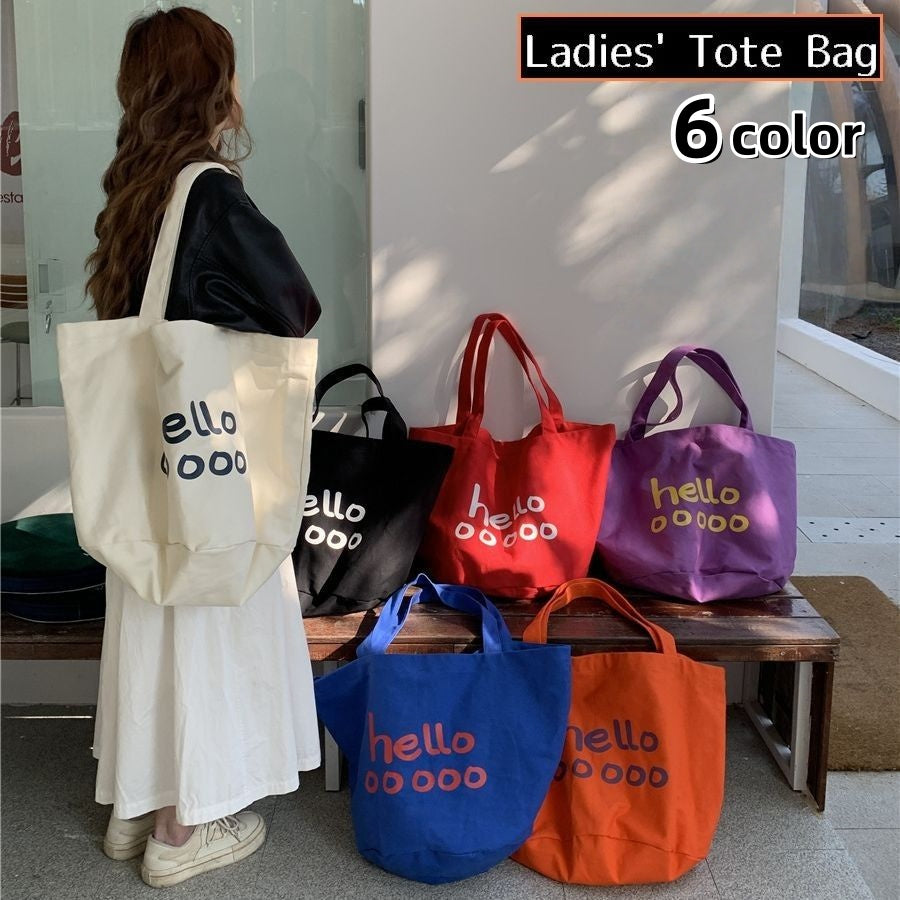 トートバッグ 女性 キャンバス カバン 大きめ 大容量 商品画像
