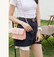 ミニショルダーバッグ ポシェット レディース bag カバン レザー調 フラップ マグネットボタン 肩掛け 斜め掛け バイカラー 横長 スマホ ブラック ベージュ ピンク ワイン