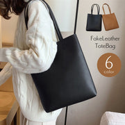 トートバッグ 大容量 レディース 肩掛け 手提げかばん マグネットボタン 服飾小物 内ポケット付き 無地 シンプル ソリッドカラー 四角形 お出かけ 通勤 通学
