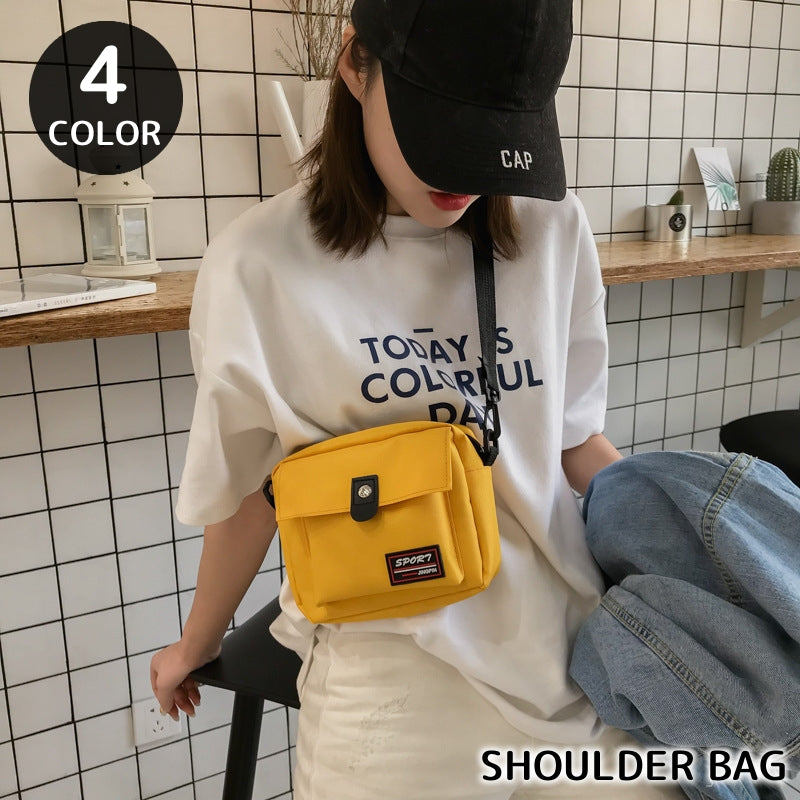 ショルダーバッグ レディース メンズ 男女兼用 バッグ 肩掛け 斜め掛け 鞄 コンパクト 調節可能 おしゃれ カジュアル スポーティー
