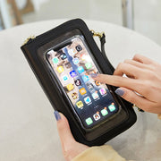 2wayバッグ スマホポーチ ミニショルダーバッグ ハンドバッグ レディース 女性 カバン 鞄 ジッパー チャック マグネットボタン スキミング防止 マグネットボタン 無地 ブラック ピンク グレー シンプル 可愛い キュート フェミニン