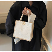 ミニトートバッグ ハンドバッグ 鞄 レディース 女性用 カバン 手提げ ボタン ファスナー ジッパー 四角形 スクエア型 花柄 可愛い おしゃれ カジュアル お出掛け 婦人用