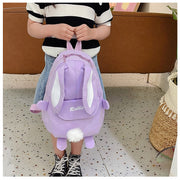 リュックサック 子供用 キッズ 女の子 カバン 鞄 バッグ ウサギ うさぎ うさ耳付き 英字ロゴ ポンポン かわいい おしゃれ