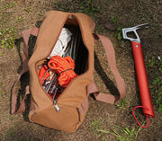 ツールバッグ 厚手キャンバス 道具袋 工具入れ 工具バッグ 手提げパーツケース 大容量 タープ テント設営 キャンプ アウトドア