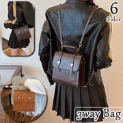 3wayバッグ ミニリュック リュックサック バックパックショルダーバッグ ハンドバッグ マグネットボタン レディース 女性 レザー調 軽量 大容量 小さめ 鞄 カバン 肩掛け 手提げ 可愛い おしゃれ