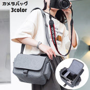 カメラバッグ カメラケース 一眼レフ用 ミラーレス ショルダーバッグ 肩掛け 斜め掛け 仕切り付き マジック テープ オックスフォード 防水 持ち手付き ワンタッチバックル レンズ収納 カメラ保護 衝撃緩和 持ち歩き便利 旅行 野球観戦