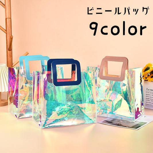 ビニールバッグ ハンドバッグ 透明バッグ クリアバッグ 手持ちバッグ 手提げバッグ 商品画像