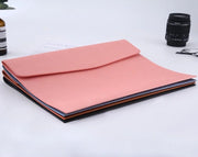 書類ケース ドキュメントケース ファイル A4 PUレザー 横型 持ち運び 重要書類 契約書 ビジネス 無地 シンプル スリム 薄型 ボタン留め メンズ 男性 レディース 女性 オフィス 高級感 おしゃれ かっこいい ギフト 贈り物 父の日 母の日