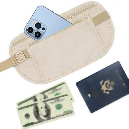 セキュリティポーチ 旅行用品 貴重品管理 ウエストポーチ シンプル 無地 商品画像5
