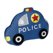 ポシェット ショルダーバッグ 子供用 キッズ 男の子 女の子 鞄 かばん カバン 車 くるま クルマ パトカー ポリス PU レザー調 おしゃれ かわいい 斜め掛け 肩掛け ポーチ ミニバッグ お出かけ 通園 幼児 小学生 ギフト プレゼント 贈り物 子ども こども