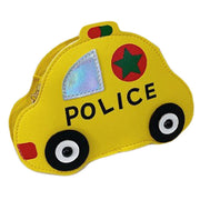 ポシェット ショルダーバッグ 子供用 キッズ 男の子 女の子 鞄 かばん カバン 車 くるま クルマ パトカー ポリス PU レザー調 おしゃれ かわいい 斜め掛け 肩掛け ポーチ ミニバッグ お出かけ 通園 幼児 小学生 ギフト プレゼント 贈り物 子ども こども