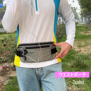 ウエストポーチ ウエストバッグ 男女兼用 ユニセックス メンズ レディース ランニングポーチ 薄型 大容量 多機能 セキュリティポーチ 貴重品入れ アウトドア 旅行