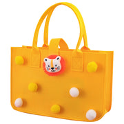 レッスンバッグ トートバッグ 本袋 キッズ 子ども 通園 通学 ライオン ぽんぽん 可愛い キュート