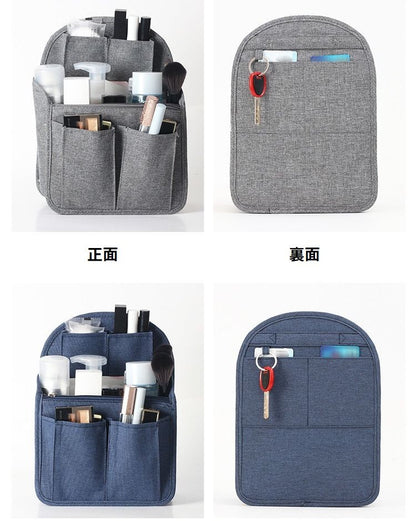 バッグインバッグ インナーバッグ 小物入れ 収納 ポケット付き スナップボタン 商品画像5