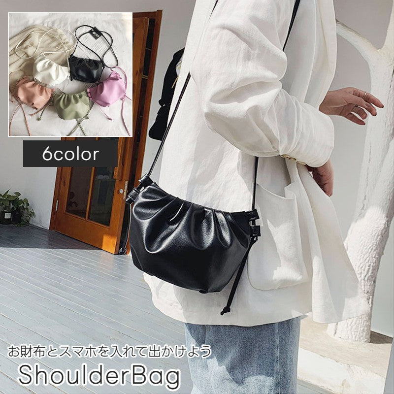 ショルダーバッグ ポシェット 斜め掛け 肩掛け レザー調 ミニサイズ 小さめ コンパクト 小さい レディース 女性 鞄 カバン フェイクレザー ファスナー シンプル おしゃれ プレゼント ギフト カジュアル 大人 大人女子 デート お出かけ ママ 20代 30代 40代