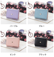 ウォレット レディース カラフル おしゃれ かわいい 三つ折り 札入れ がま口 コインケース 小銭入れ  カード入れ 定期入れ パスケース たっぷり入る 収納 カード収納
