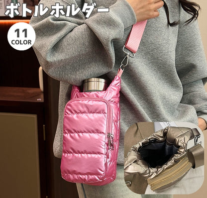 ボトルホルダー ドリンクホルダー ペットボトルホルダー 水筒カバー ショルダーストラップ 水筒 商品画像