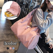 ボストンバッグ 旅行バッグ 男女兼用 レディース 女性 メンズ 男性 大容量 撥水 手提げ ショルダー ジムバッグ ヨガバッグ スポーツバッグ シューズ収納 カバン 鞄 無地 単色 シンプル