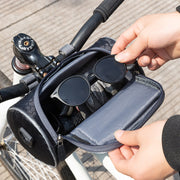 自転車 マウントケース サイクリングバッグ ハンドルバッグ ショルダーバッグ 2WAY スマホホルダー フロントバッグ ポーチ ケース 小物収納  防滴 スマホ操作可能 ロードバイク マウンテンバイク サイクリング モバイルホルダー 携帯ホルダー スマホ用自転車アクセサリー ハンズフリー 防水メンズ レディース GooglePixel7a AQUOSsense8 iPhone15 Xperia5V iPhoneSE 第3世代
