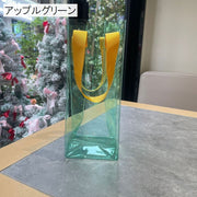ワインバッグ 1本用 ボトルバッグ ワインケース 手提げ袋 縦長 透明 クリア ラッピング ギフト パーティー おしゃれ シンプル