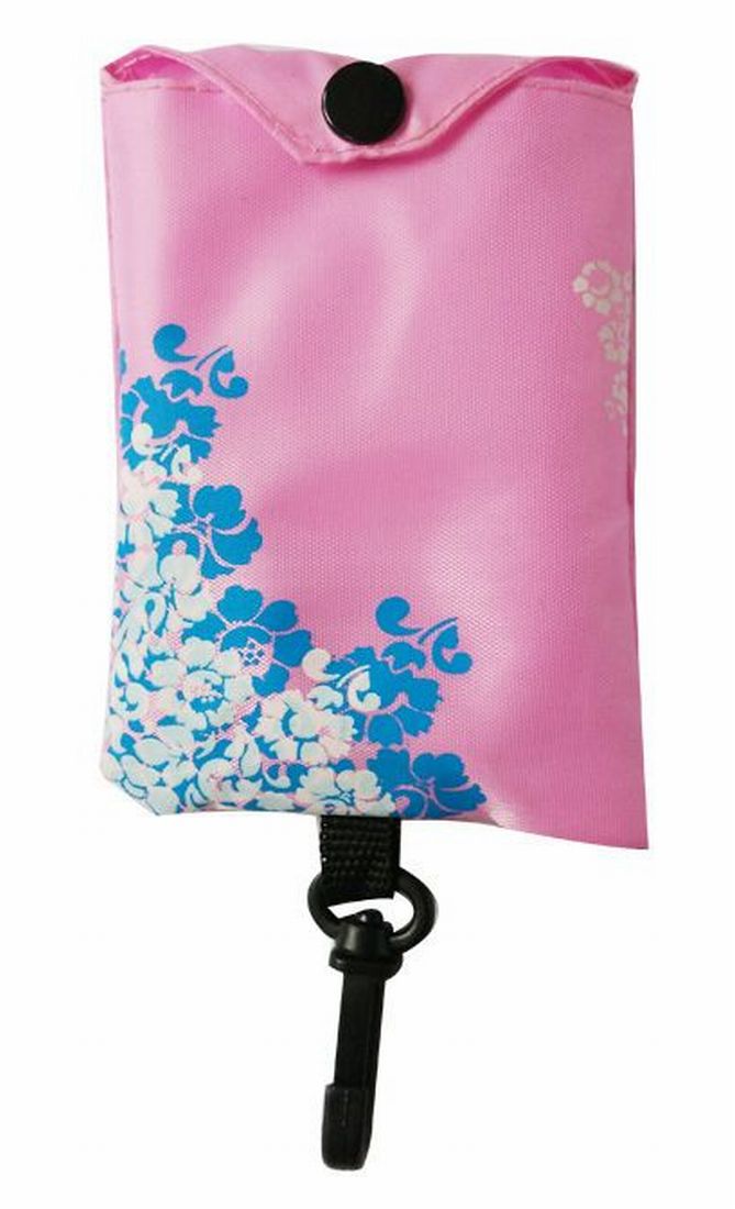 折りたたみバッグ エコバッグ ショッピングバッグ カバン 花 買い物 フック付き 持ち運び 手提げバッグ コンパクト かわいい