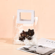 ギフトバッグ ラッピング用品 ギフト袋 ギフトラッピング クリア 透明 ビニール 手提げ プレゼント かわいい おしゃれ 贈り物 誕生日 記念日 鞄 ビニールバッグ