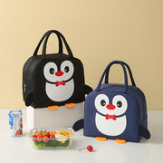 ランチバッグ お弁当袋 トートバッグ ハンドバッグ 保冷 保温 鞄 カバン 手提げバッグ アヒル ペンギン 可愛い カジュアル お出かけ 普段使い 買い物 通勤 通学 学生 お弁当グッズ