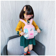 リュックサック 子供用 キッズ 女の子 鞄 カバン バッグ バックパック 角 ユニコーン 羽 虹 ミニ 小さめ 通園 通学 遠足 学園 こども 子ども かわいい
