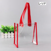 クリアバッグ トートバッグ ビニールバッグ 手提げ袋 レディース 推し活 収納 透明バッグ プールバッグ ビーチバッグ pvc 推し おしゃれ かわいい