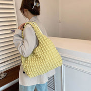トートバッグ バッグ 鞄 レディース 女性 ポコポコ 肩掛け ショルダー 手提げ かわいい おしゃれ 収納 サブバッグ 買い物 お出かけ