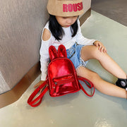 リュックサック 子供用 キッズ 女の子 男の子 バックパック デイパック 軽量 大容量 ウサギの耳付き 可愛い キラキラ 光沢感
