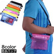 ショルダーバッグ 防水 密閉 バッグ ポーチ スマホ入れ 小物入れ アウトドア プール 海 雨対策 保護 密閉 マジック テープ バックル レディース メンズ 男女兼用 レジャー 海水浴 旅行 リゾート 釣り 登山 便利 アウトドアグッズ ファッション雑貨