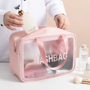 化粧ポーチ コスメポーチ 単品 トラベルポーチ 収納ポーチ 防水 旅行用ポーチ 単品 便利 半透明 クリアポーチ ファスナー マチあり 小物入れ トラベルバッグ 持ち手付き バッグ型 洗面用品入れ 中身が見える