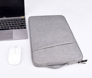 MacBookケース ノートパソコンケース マックブックケース タブレットケース ノートパソコンカバー カバー ポケット付き ファスナー ガジェット用品 裏起毛 保護 耐衝撃 傷防止 滑り止め 持ち手付き 単色 軽量 薄型 Pro Air 13 14 15 16インチ シンプル スマート 持ち運び 持ち歩き 黒 灰 ピンク ネイビー