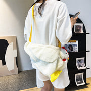 ショルダーバッグ ぬいぐるみバッグ レディース 女性 にわとり 斜め掛け 肩掛け 鞄 かばん もこもこ ニワトリ ポシェット かわいい