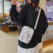 ショルダーバッグ サコッシュ レディース 女性 オタ活 推し活 メンズ 男性 痛バ 痛バッグ ユニセックス 男女兼用 お揃い ペアルック 鞄 カバン ダブルジッパー ダブルチャック 透け ビニールポケット コンパクト 小さめ 無地 ピンク ブラック ブルー シンプル カジュアル 可愛い キュート ヲタ活