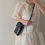ミニショルダーバック スマホショルダー 肩掛けカバン レディース 女性 婦人 バック カバン 鞄 小さめ 斜め掛け マグネットボタン 高級感 カラバリ豊富