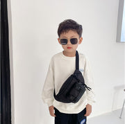 ボディバッグ キッズ ジュニア 男の子 女の子 鞄 子供 ウエストバッグ ウエストポーチ ワンショルダーバッグ ショルダーバッグ 斜め掛け バックル お出かけ カジュアル