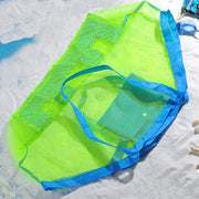 ビーチバッグ 収納袋付き メッシュ 大きい 大容量 おもちゃ袋 エコバッグ お片付け 砂場 水遊び ランドリー レジャー トラベル キッズ 便利 アウトドア