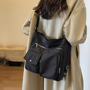 2wayバッグ ショルダーバッグ リュック レディース 女性 カバン 通勤 通学 シンプル フロントポケット 軽い 収納力 ブラック 黒 ホワイト ブラウン 大人 会社 シンプル カジュアル おしゃれ メンズ 男性 男女兼用 ユニセックス 鞄 四角形 スクエア マグネットボタン チャック ジッパー カニカン