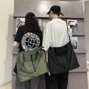 2wayバッグ ショルダーバッグ トートバッグ ユニセックス レディース メンズ 女性 男性 男女兼用 鞄 かばん 大判 大きめサイズ 大容量 無地 ブラック グリーン シンプル おしゃれ クール かっこいい 防水 通勤 通学 旅行 推し活