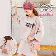 2wayバッグ ショルダーバッグ リュックサック レディース かばん 肩掛け ミニサイズ 小さめ コンパクト チェック柄 レザー調 おしゃれ かわいい カジュアル 鞄 女性用