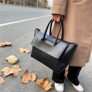 トートバッグ ハンドバッグ レディース 女性 鞄 カバン レザー調 フェイイクレザー 無地 シンプル お洒落 婦人用
