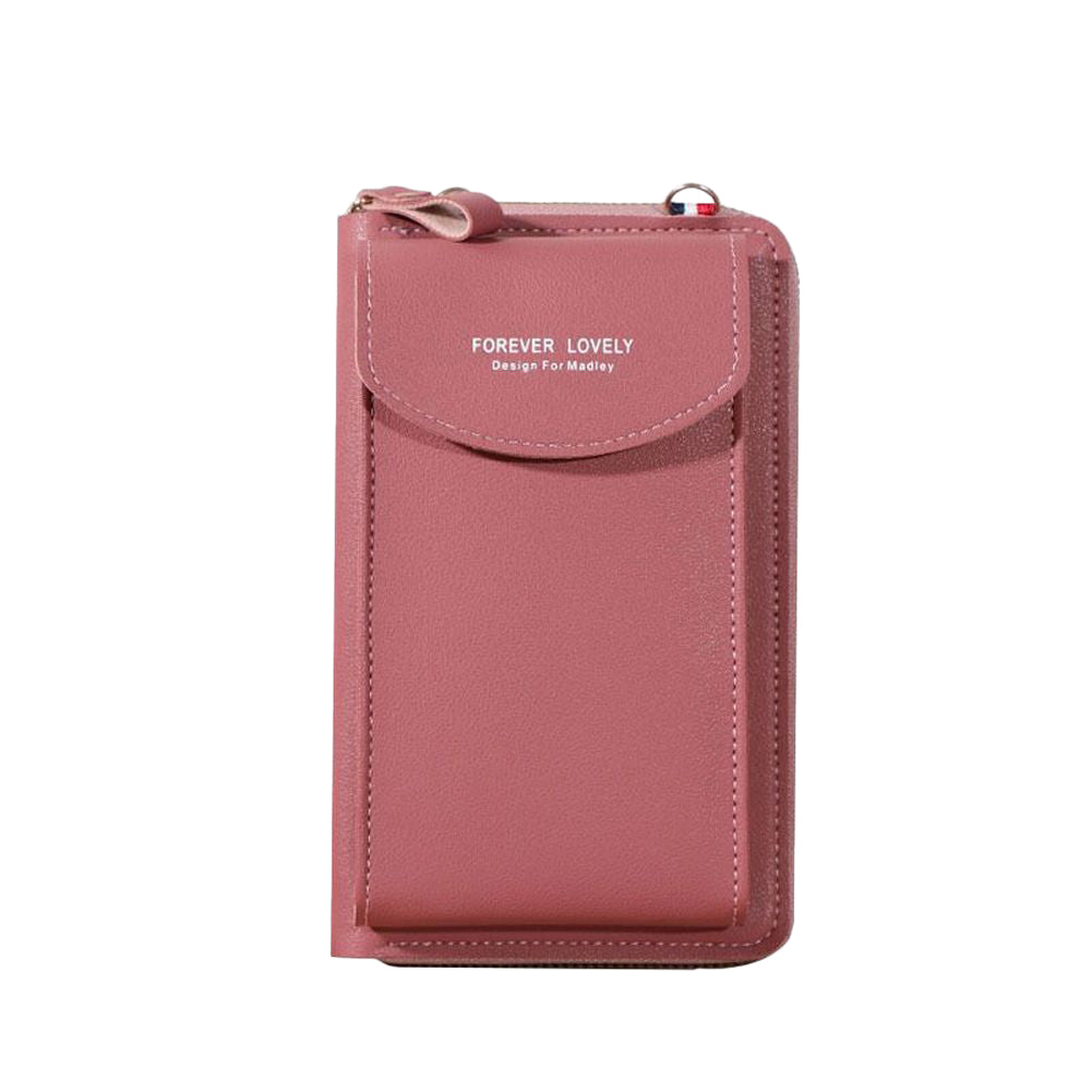 ショルダーバッグ スマホバッグ ミニショルダー スマートフォンポーチ レディース 女性用 ダークピンク バリエーション画像