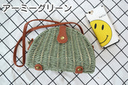 ショルダーバッグ かごバッグ ストローバッグ レディース 女性用 鞄 カバン 編み込み 斜めがけ 片掛け おしゃれ
