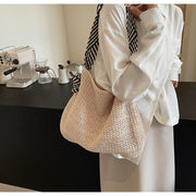編み込みショルダーバッグ トートバッグ ペーパーバッグ ストローバッグ 雑材 夏 かごバッグ レディース 女性用 鞄 カバン ハンドバッグ 手提げバッグ 可愛い おしゃれ カジュアル お出かけ 普段使い ショッピング 旅行 海 婦人用 ギフト プレゼント
