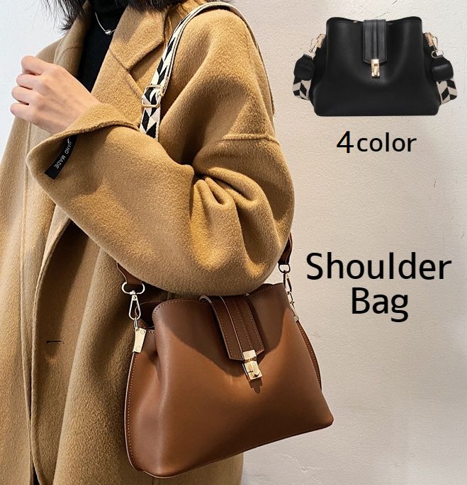 ショルダーバッグ ハンドバッグ レディース 斜め掛け 手提げ カバン バック 肩掛け 合皮 PUレザー 斜めがけ マット シンプル 大人 上品 おしゃれ 通勤 おでかけ デート ブラック 黒 ブラウン 茶 こげ茶 シンプル