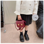 ショルダーバッグ キッズ 子供 バッグ 鞄 ショルダー PUレザー シンプル 無地 かわいい きれいめ おしゃれ 上品 斜め掛け 女の子 女子 かばん おでかけ