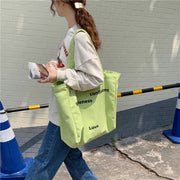 トートバッグ ショルダーバッグ 手提げかばん レディース 女性 婦人用 通勤 通学 キャンバス地 英字 ロゴ お出かけ 大容量 布製 おしゃれ かわいい カジュアル シンプル